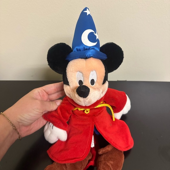 Disney | Toys | Disney Mickey Mouse In Red Robe And Blue Hat Plush ...